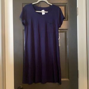 Market & Spruce navy knit T-shirt dress XL
